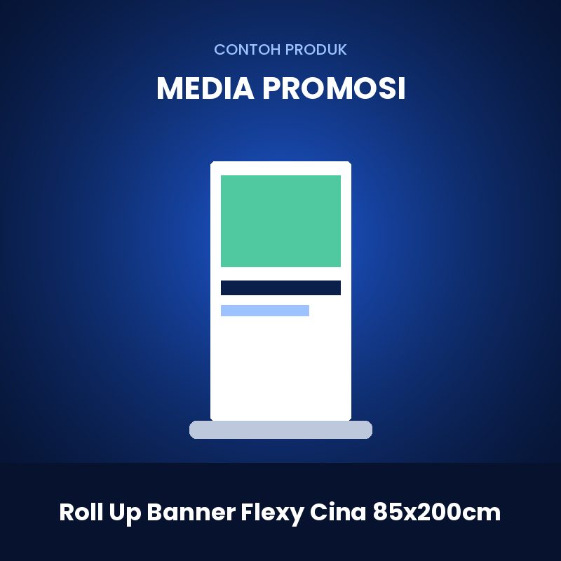 Roll Up Banner Flexy Cina 85x200cm